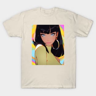 Retro Pop - Portrait Illustration - AI T-Shirt